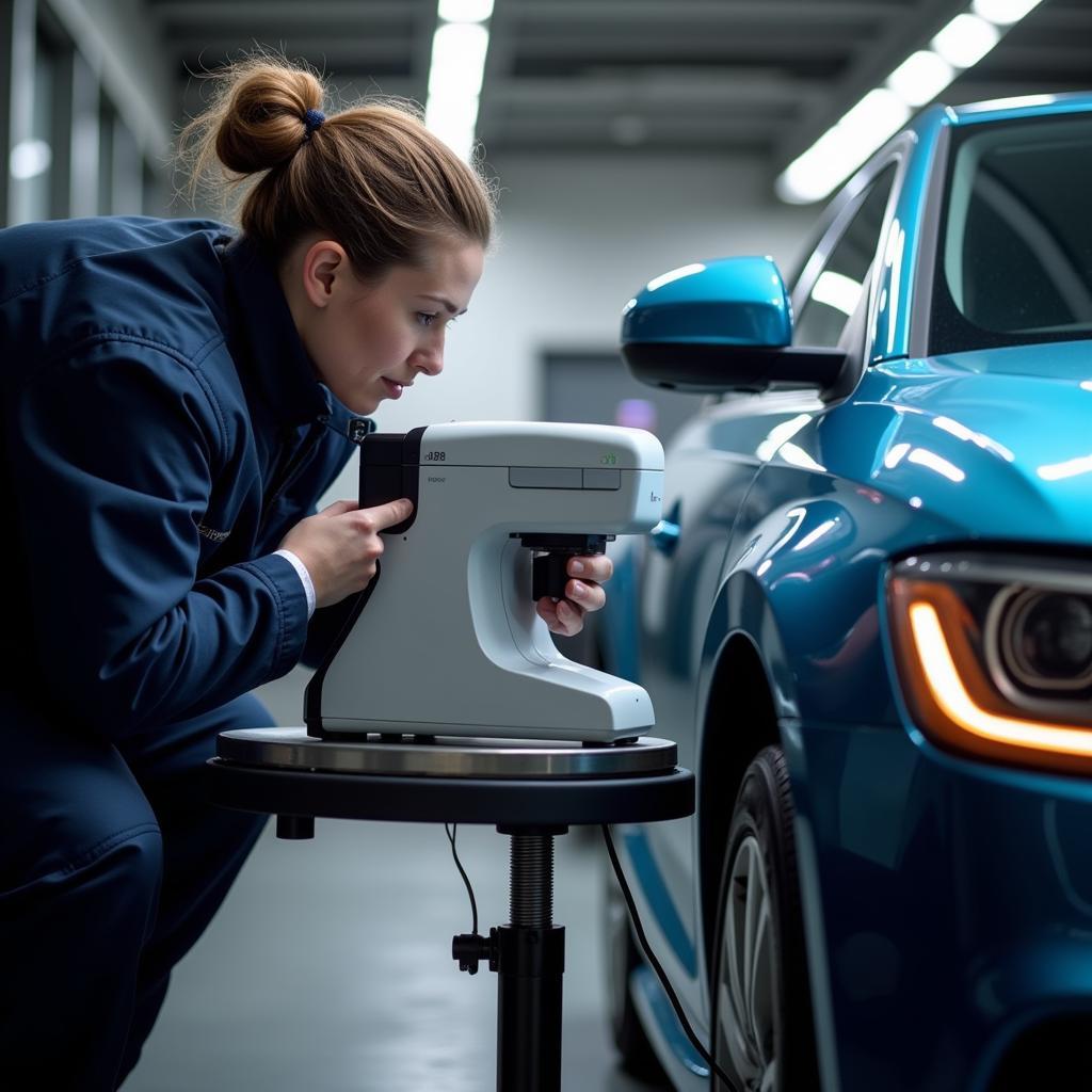 Advanced Car Paint Matching Technology in Aberdeenshire