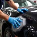 Applying Protective Coating on Car Paint in Denton