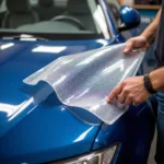 Applying Paint Protection Film to a Car