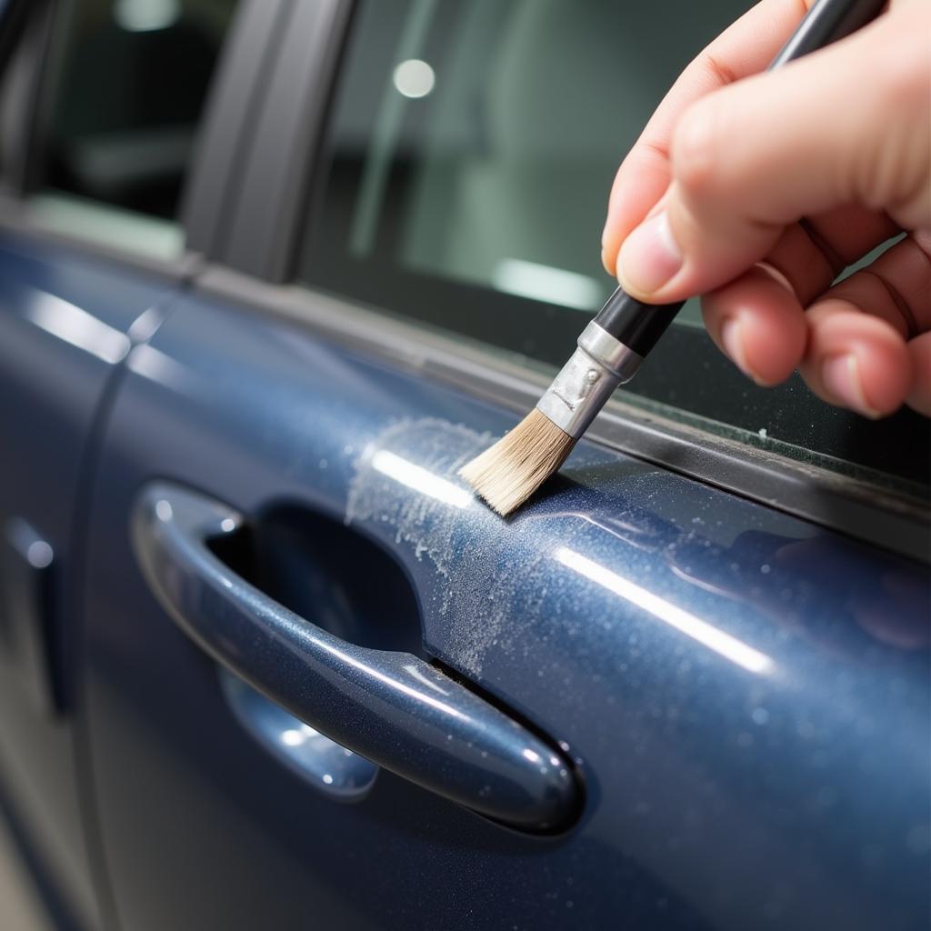 Example of a spot repair on a car in Beeston