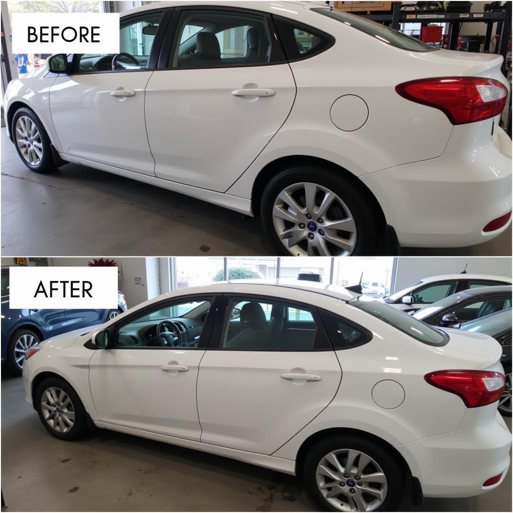 Car Paint Repair Before and After