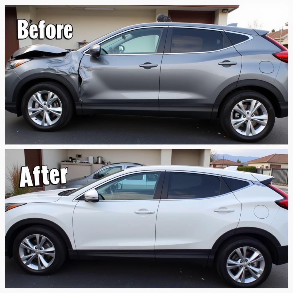 Before and After Car Paint Repair in Salt Lake City