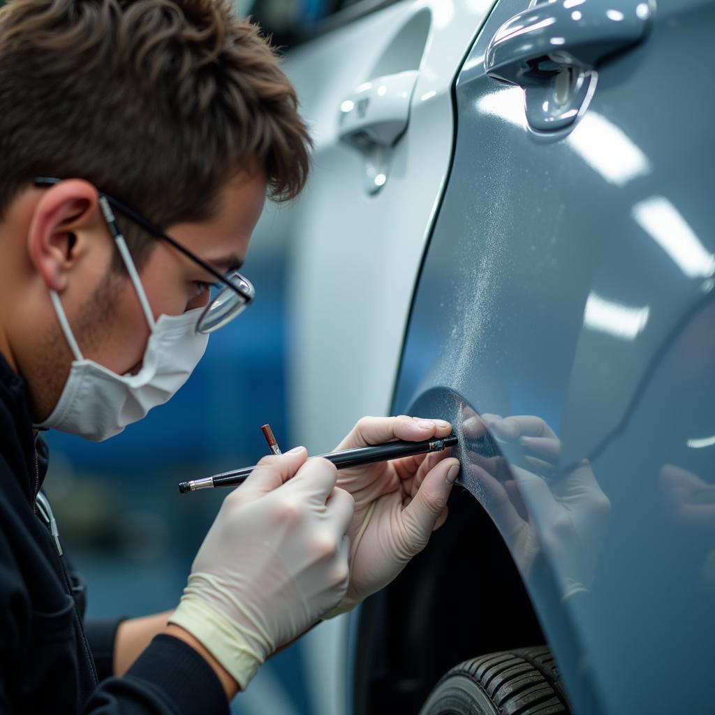 Spot Painting a Car in Harworth and Bircotes