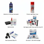 Different types of car paint repair kits