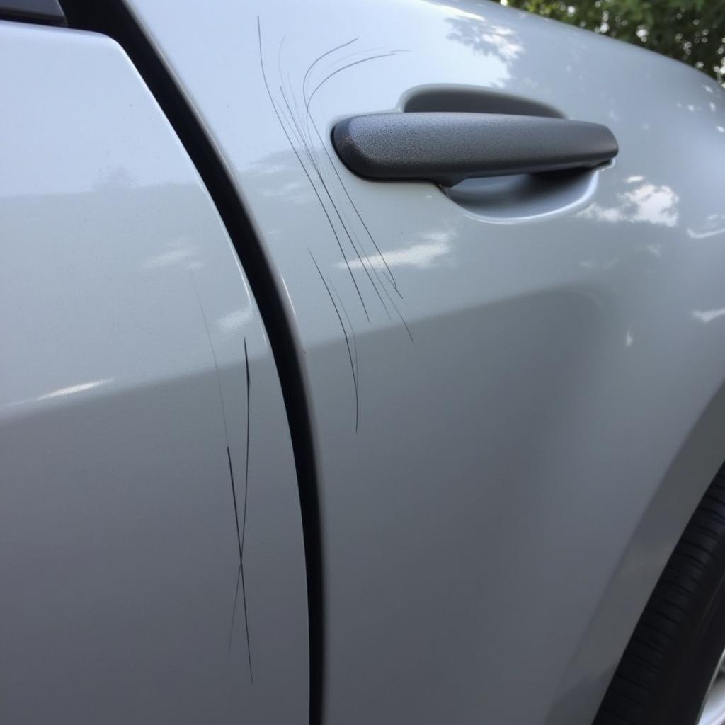 Car paint repair for scratches and dents