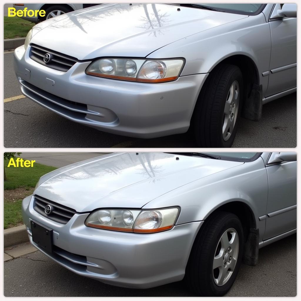 Car Paint Repair Shop in Keller Before and After