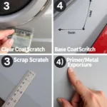 Assessing Car Paint Scrape Depth