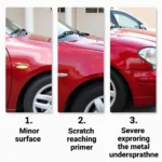 Car Paint Scratch Depth Types: Minor, Moderate, and Severe