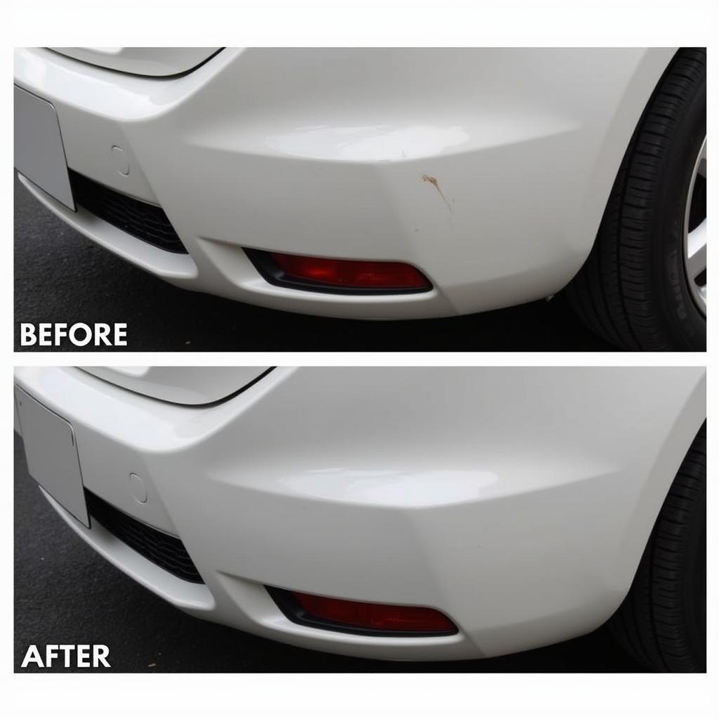 Car Paint Scratch Repair Kit: Before and After