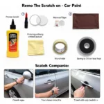 Car Paint Scratch Repair Process