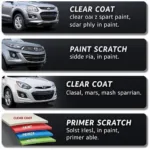 Types of Car Paint Scratches in Dorset