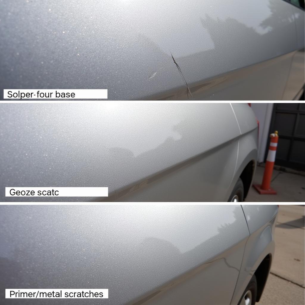 Types of Car Paint Scratches in North London