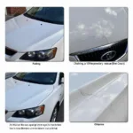 Car Paint Exhibiting Sun Damage: Fading, Chalking, and Cracking