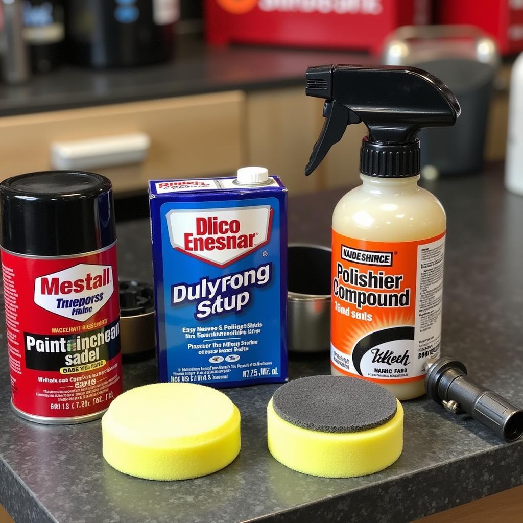 Car paint top coat repair products