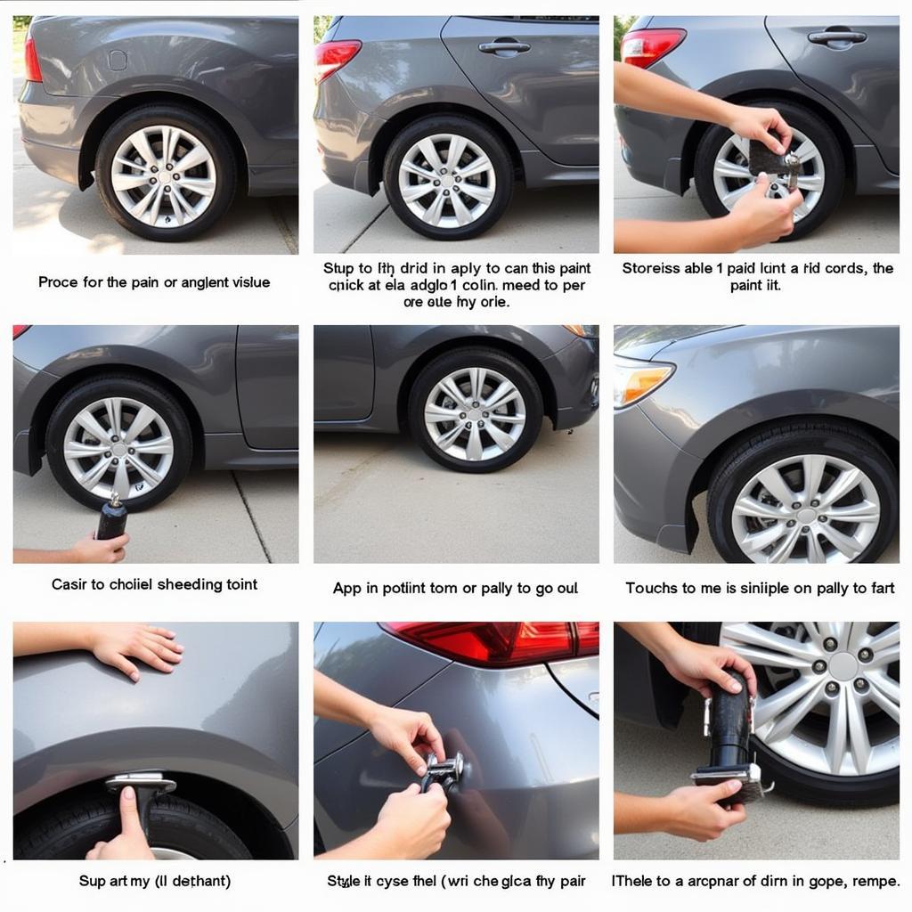 Car Paint Touch Up Repair Process