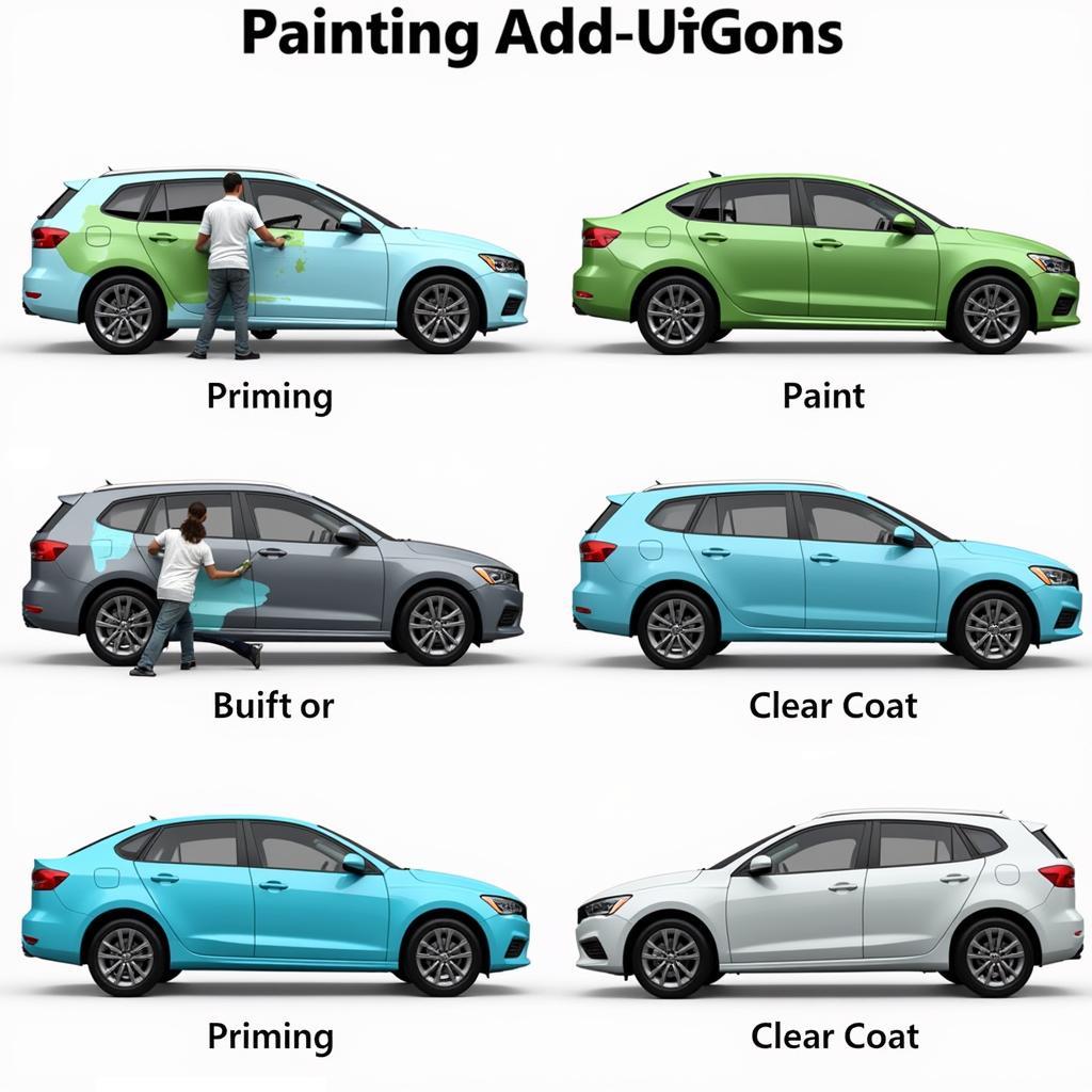 Car Painting Process: Priming, Painting, and Clear Coat Application