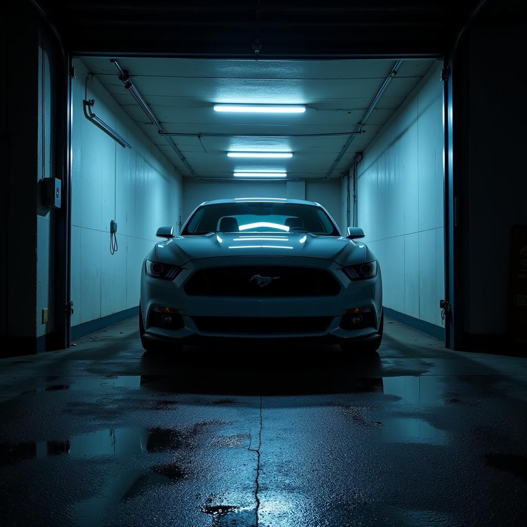 Car Parked Safely in a Garage