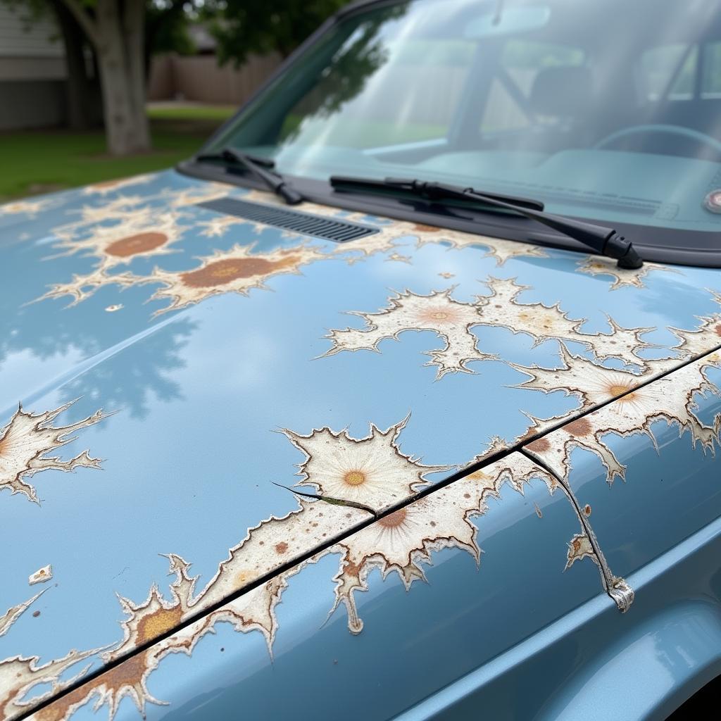 Car Peeling Paint Due to Sun Damage