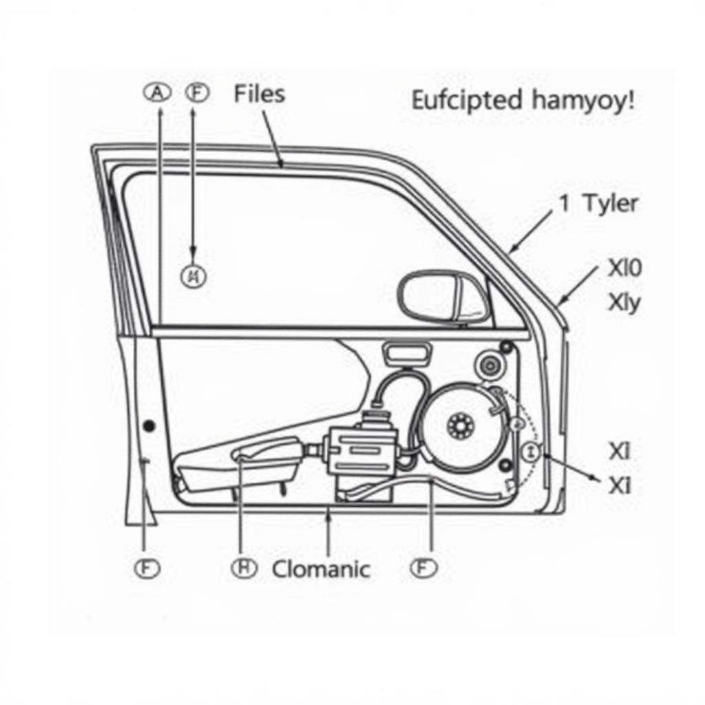 Car Power Window Mechanism Diagram