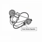 Car Power Window Regulator Diagram