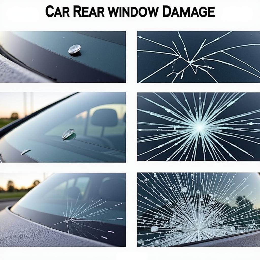 Types of Car Rear Window Damage: Chips, Cracks, and Shatters