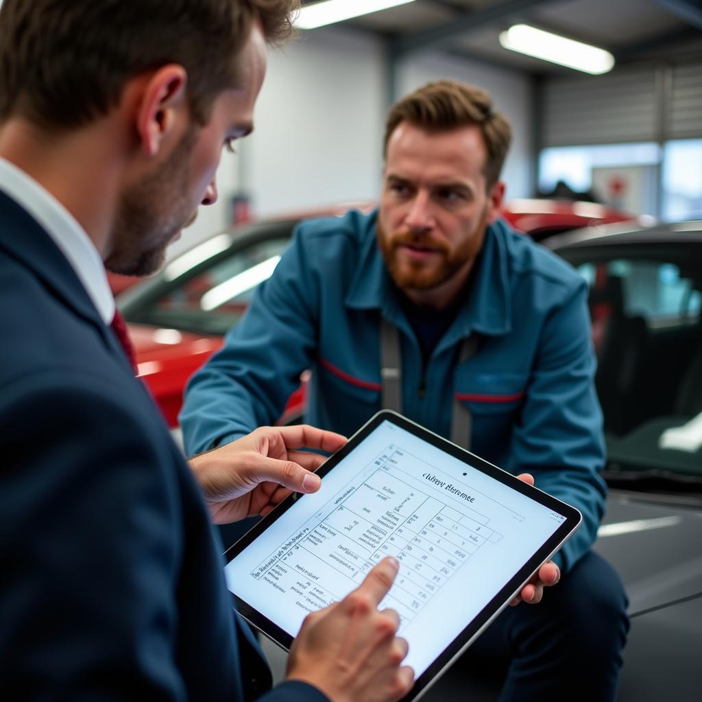 Car Repair Estimate Discussion in Stoke-on-Trent