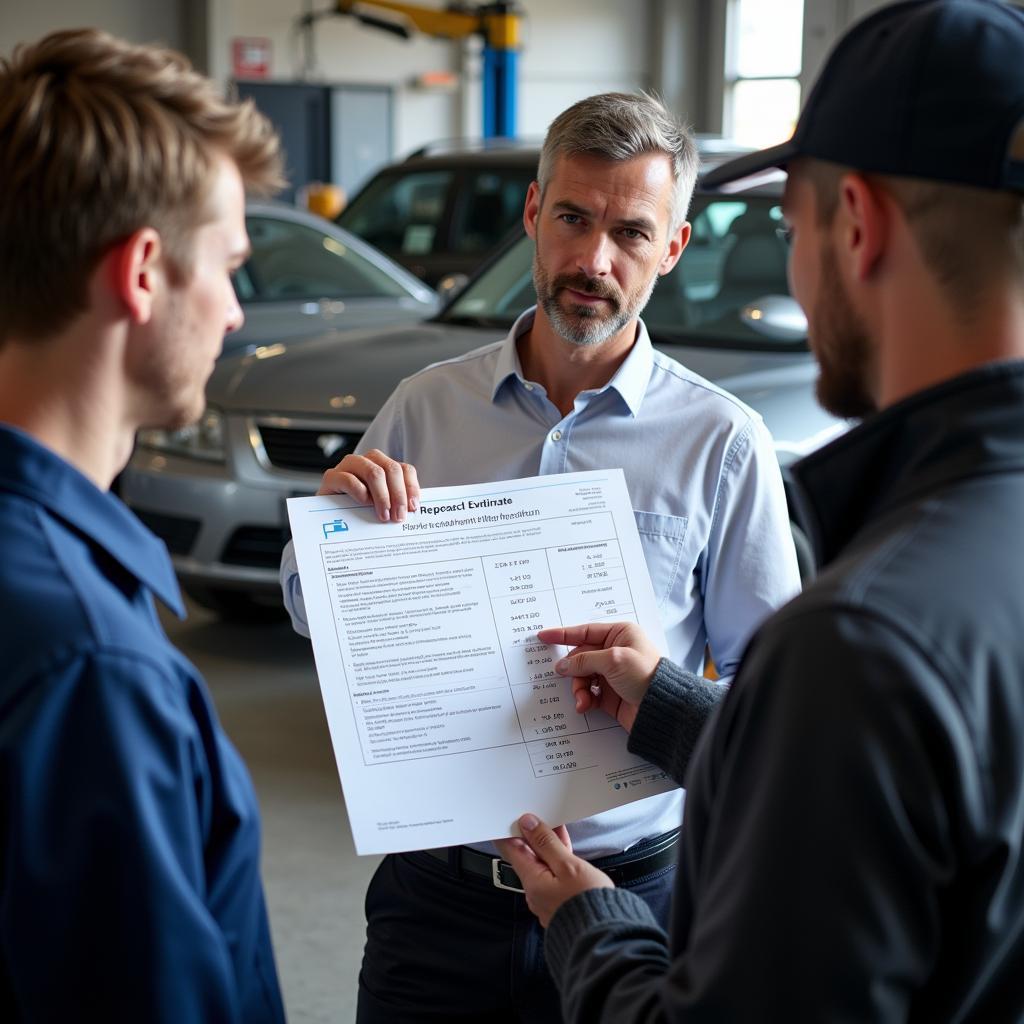 Getting a Car Repair Estimate in Starbeck