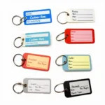 Durable Plastic Car Repair Key Tags