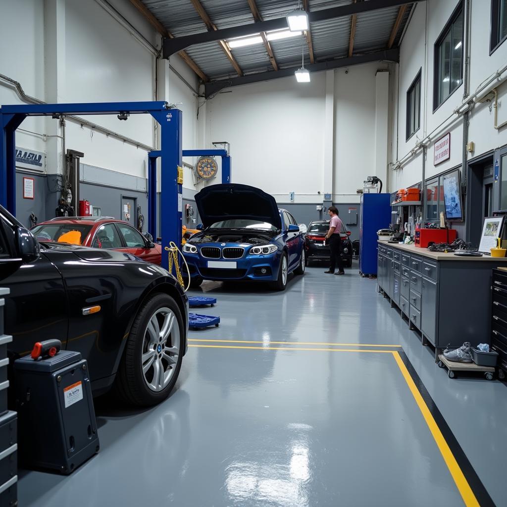 Car Repair Shop Interior in Faringdon