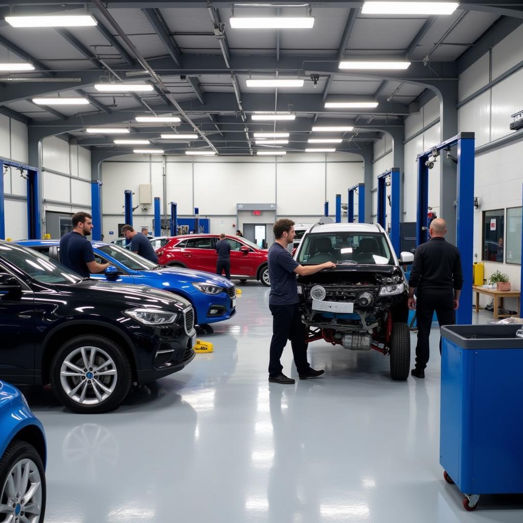 Car Repair Shop Interior in Hitchin