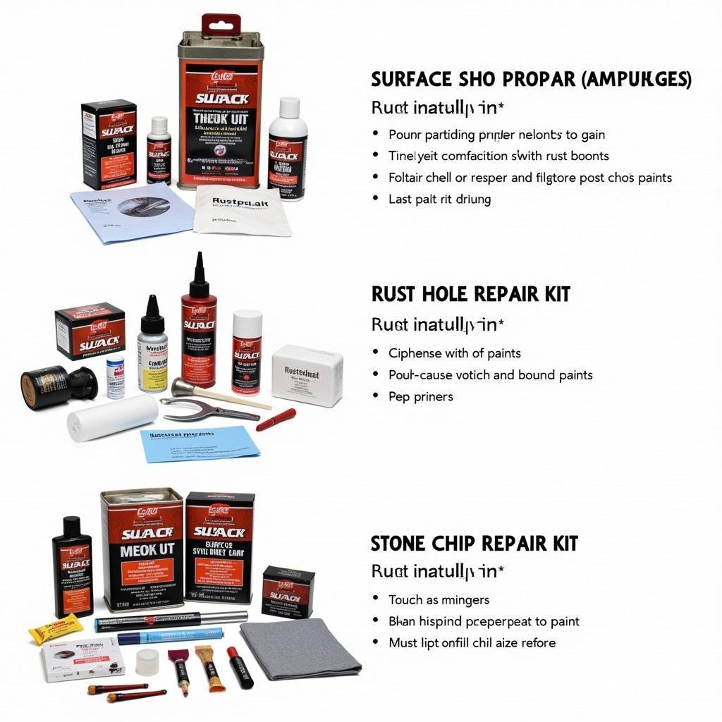 Types of Car Rust Repair Kits