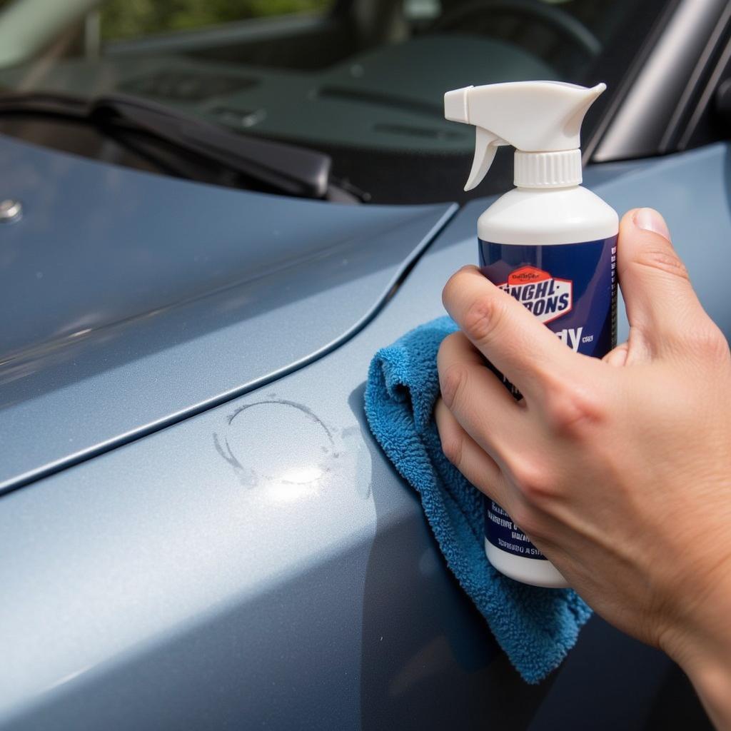 Applying Car Scratch Remover to Minor Clear Coat Scratches