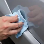 Applying Car Scratch Remover to Clear Coat Scratch