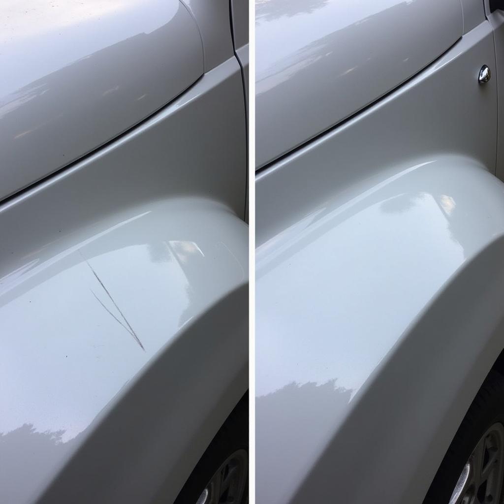 Car Scratch Repair Before & After