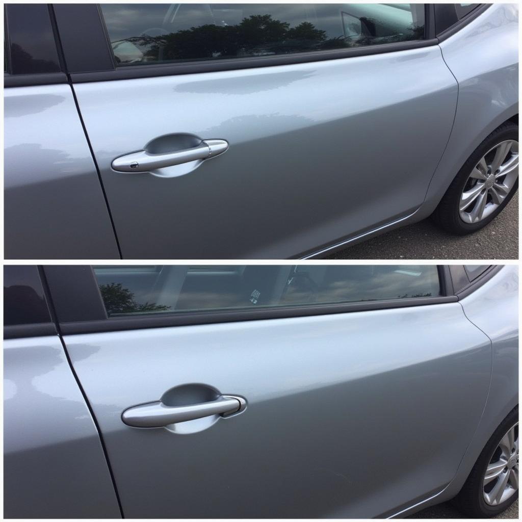 Before & After Car Scratch Repair