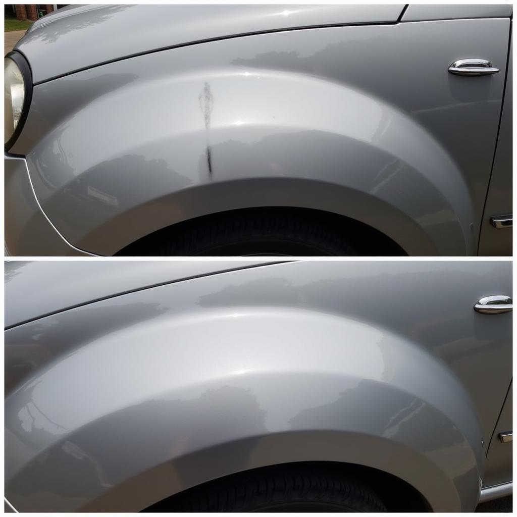 Car Scratch Repair Before & After