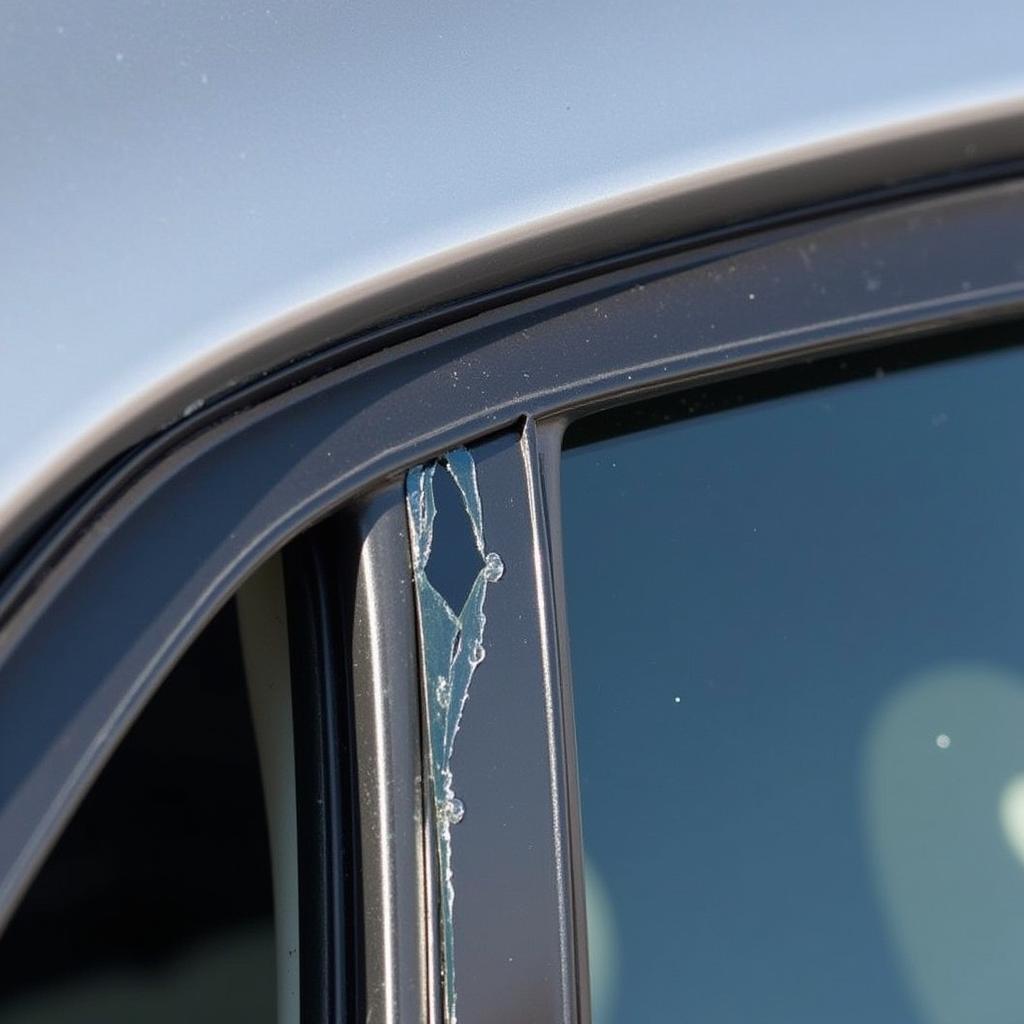 Car Vinyl Window Tear Damage