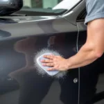 Applying car wax for corrosion protection