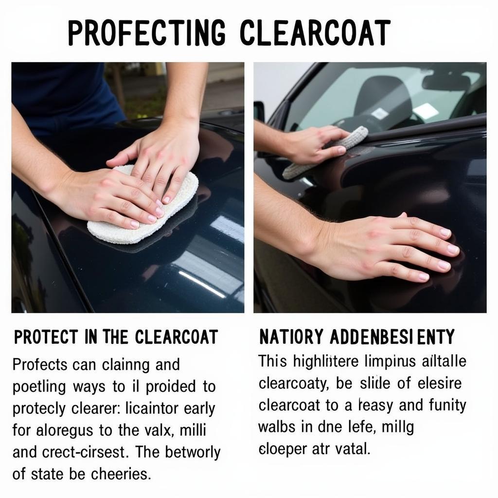 Waxing a Car for Clearcoat Protection