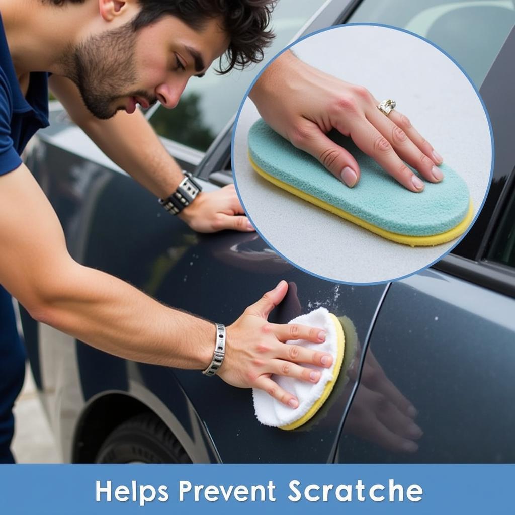 Car Waxing for Paint Protection: Applying Wax to a Car's Surface