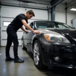 Waxing a Car to Protect from Indianapolis Weather