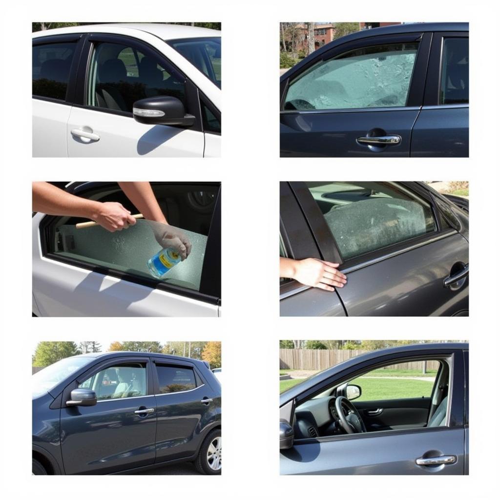 Car Window and Side Panel Repair Process