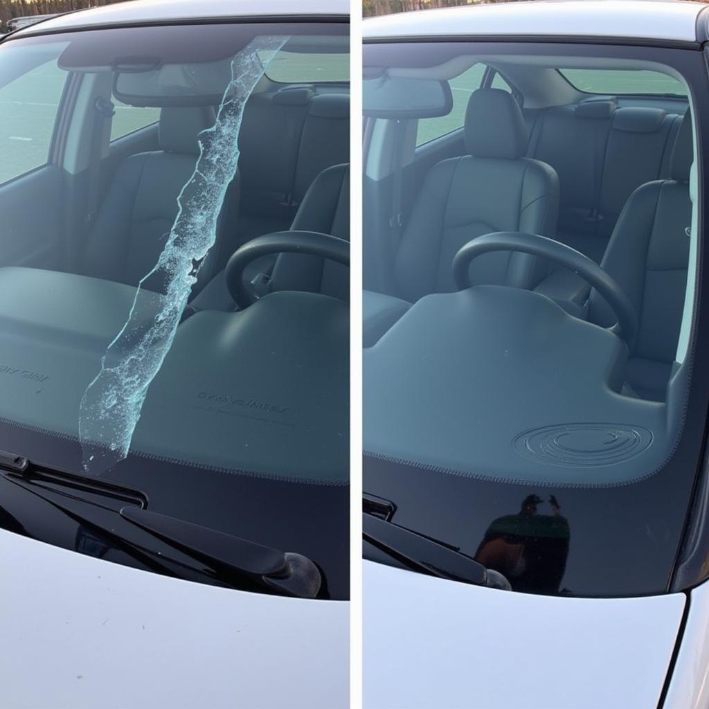 Car Window Crack vs. Repair in Hendersonville