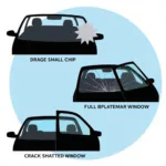 Types of Car Window Damage: Chips, Cracks, and Shatters