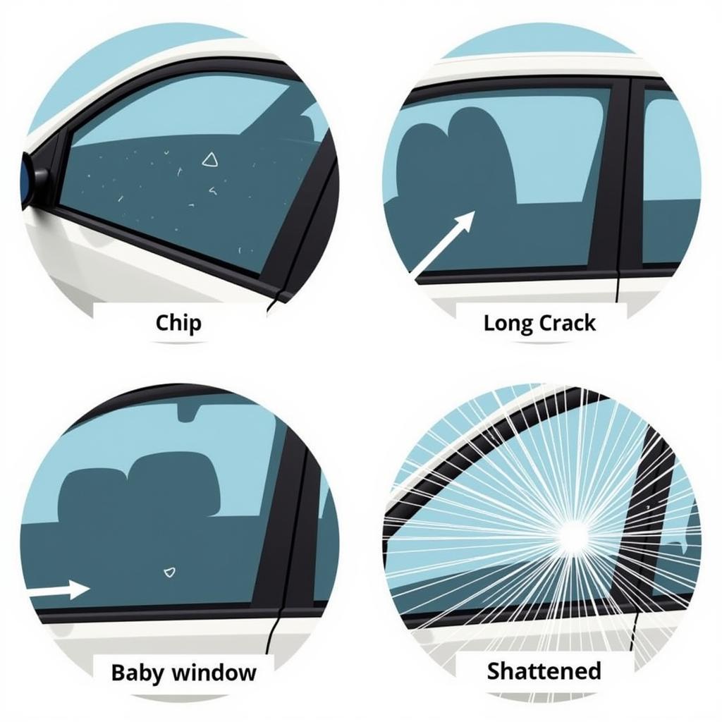 Types of Car Window Damage: Chips, Cracks, and Shatters