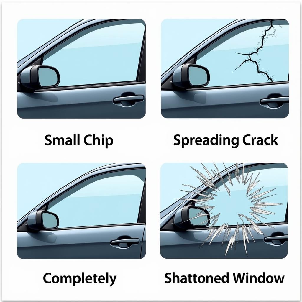 Types of Car Window Damage: Chips, Cracks, and Shatters