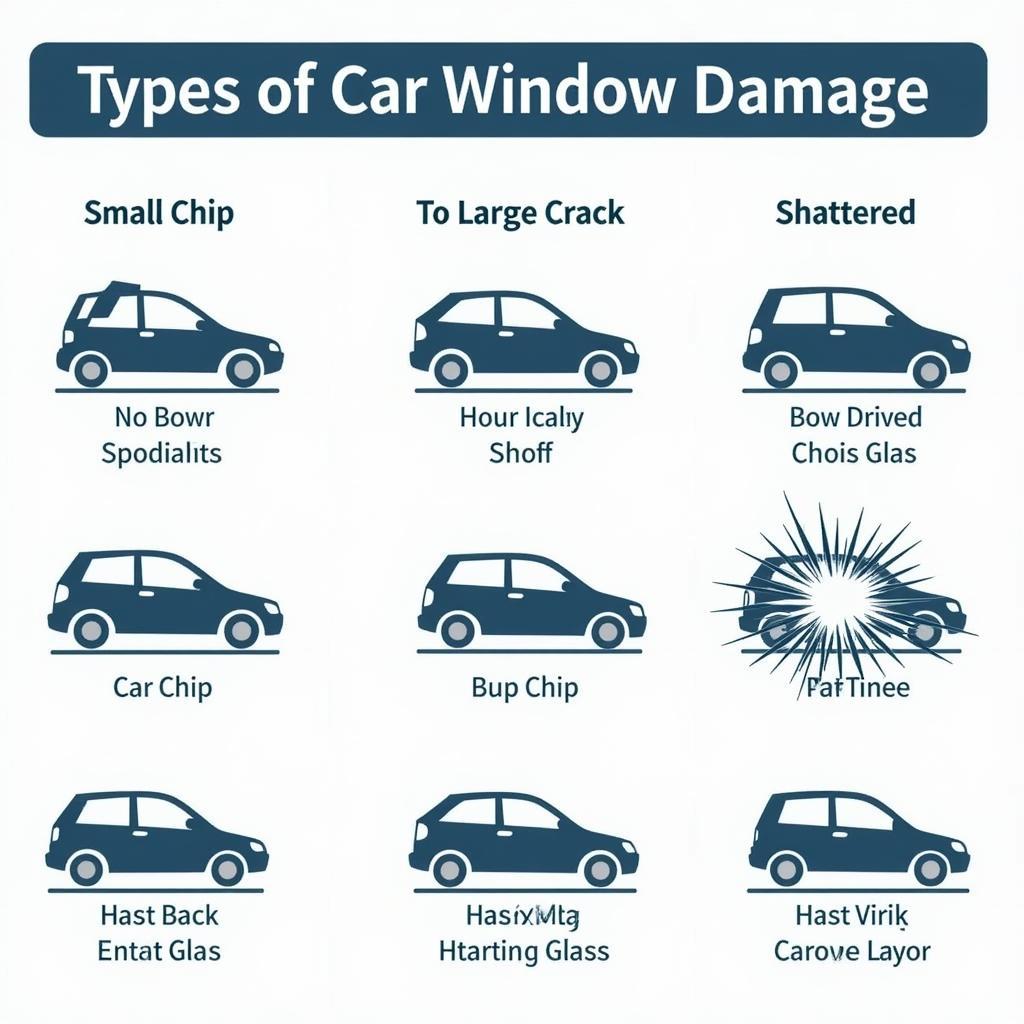 Car Window Damage Types: Chip, Crack, and Shatter