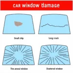 Types of Car Window Damage: Chips, Cracks, and Shattered Glass