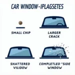 Types of Car Window Damage in Hawthorne, CA