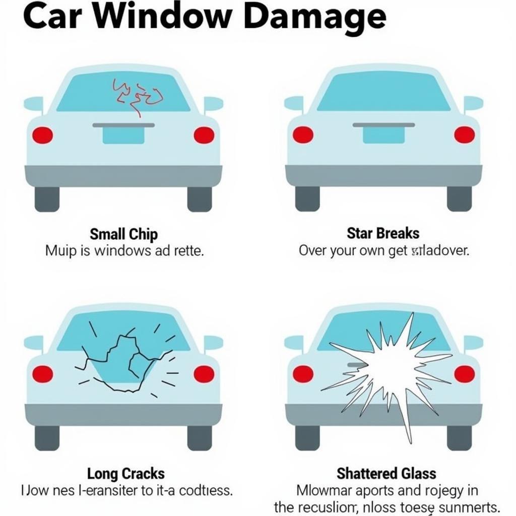 Different Types of Car Window Damage in Hiram GA